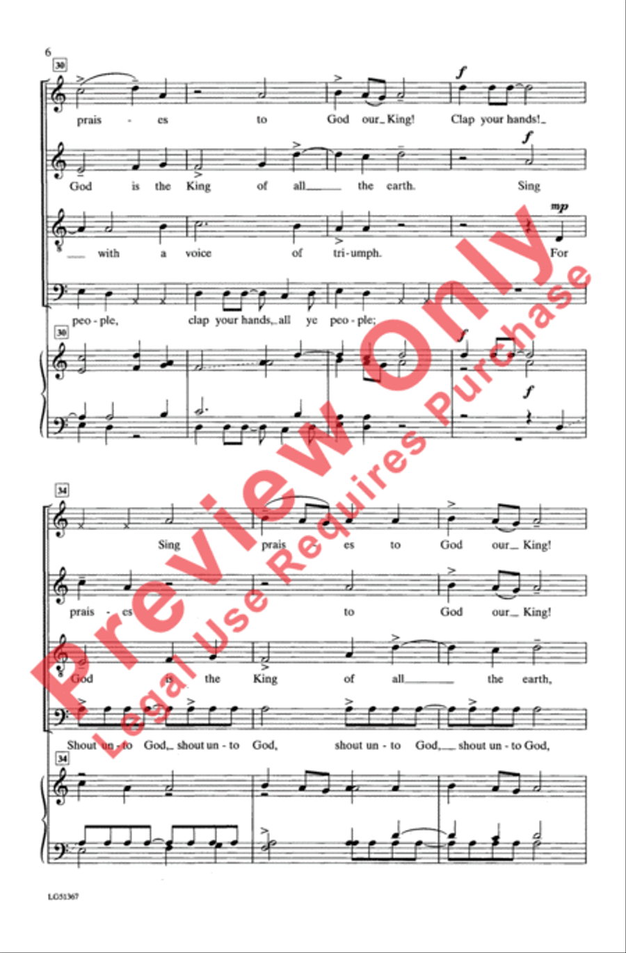 Sing Praises 4-Part scores gallery preview page 5