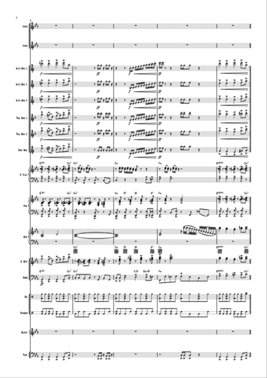 Boogie Wonderland Jazz Ensemble scores gallery preview page 2