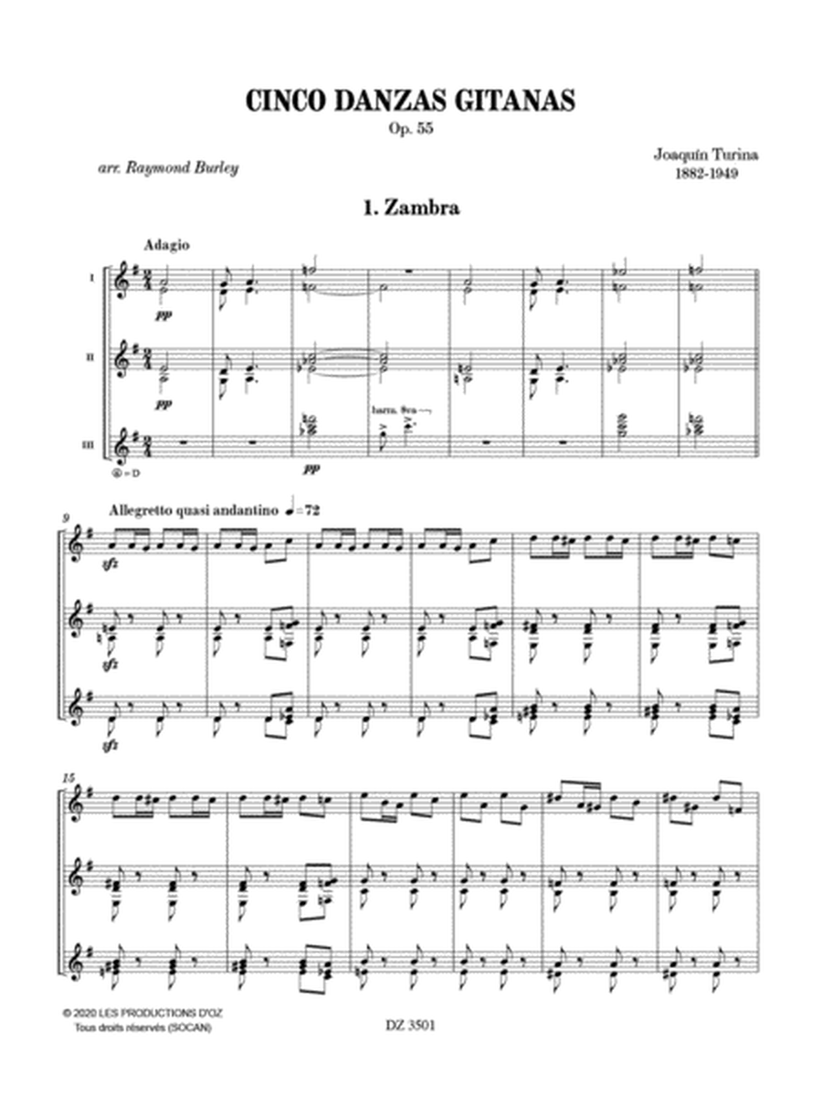 Cinco Danzas Gitanas, Op. 55