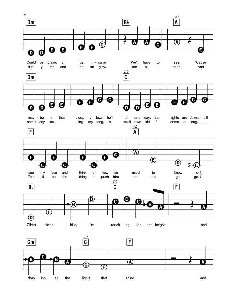 Another Day Of Sun (from La La Land) Electronic Keyboard scores gallery preview page 3