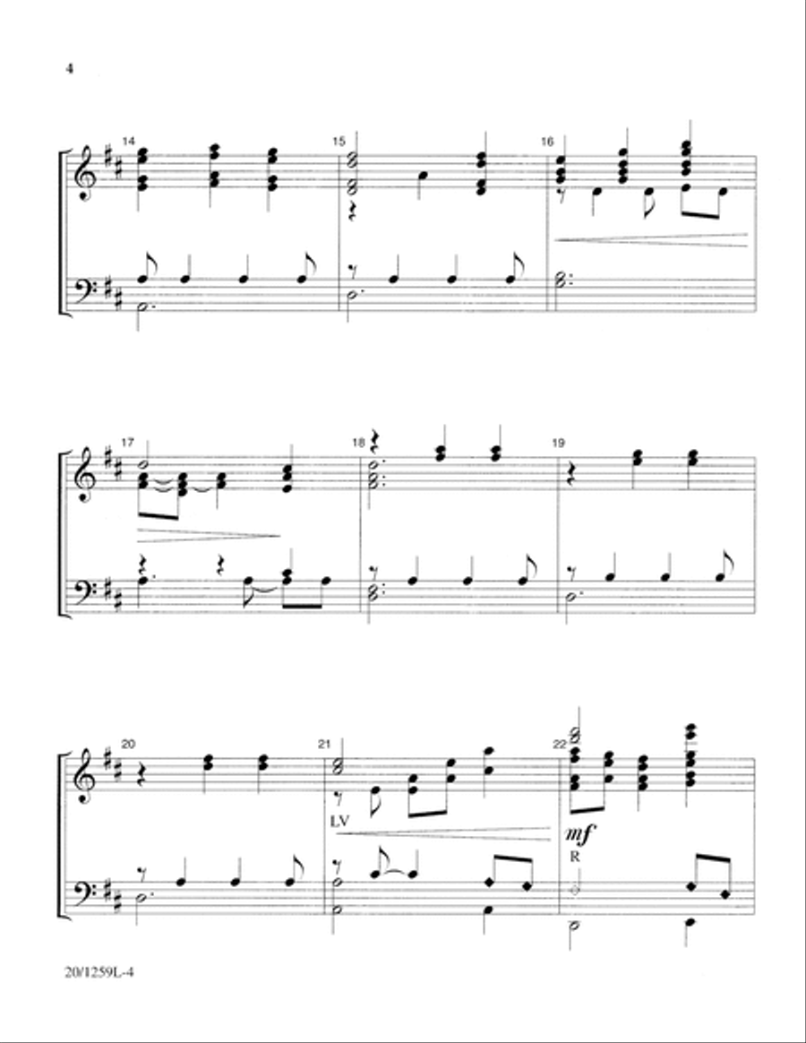 The Lord's My Shepherd 5-Octaves scores gallery preview page 4