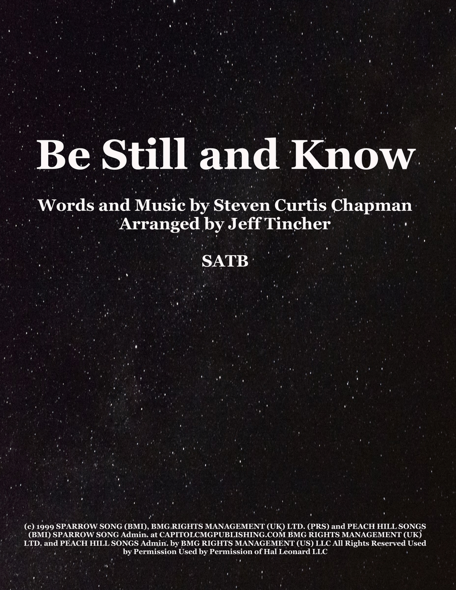 Be Still And Know