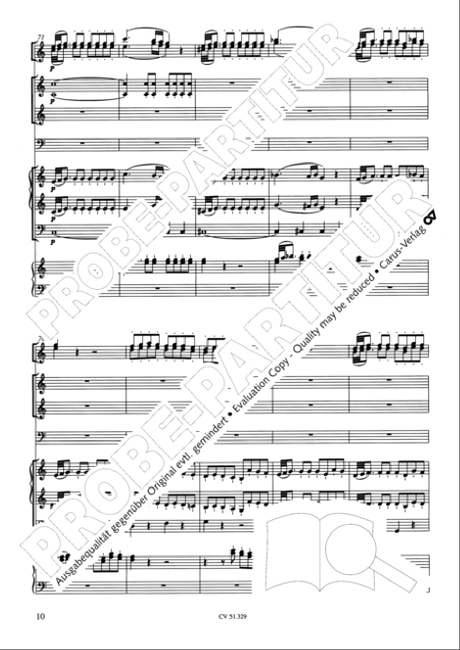 Sonata in C major Orchestra scores gallery preview page 11