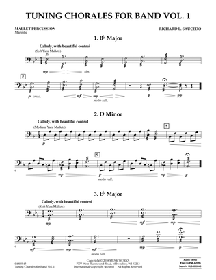 Tuning Chorales for Band - Mallet Percussion