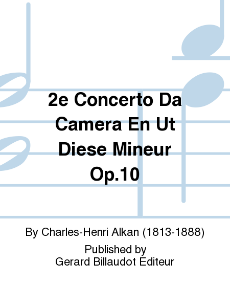 2e Concerto Da Camera En Ut Diese Mineur Op. 10 Piano Solo - Sheet Music