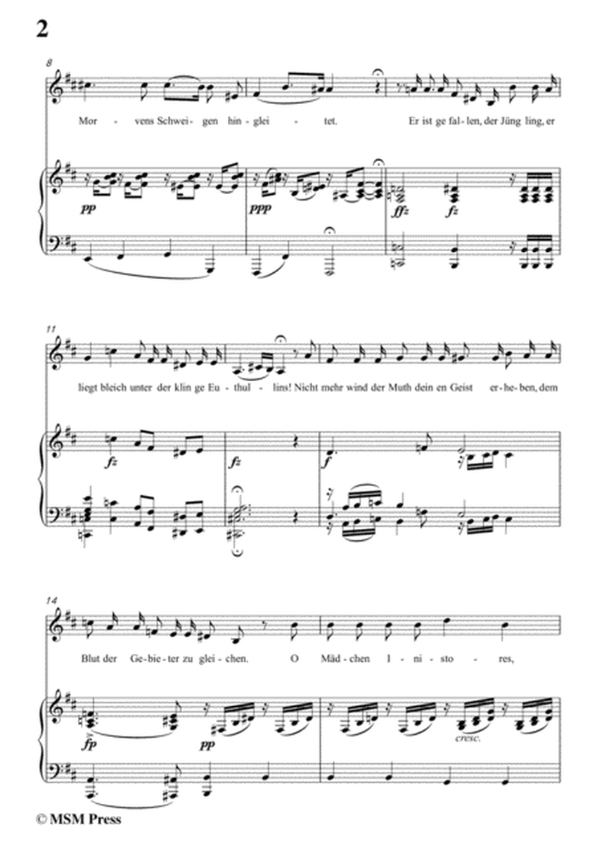 Schubert-Das Mädchen von Inistore in b minor,for voice and piano image number null