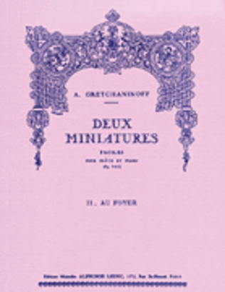 Book cover for Suite Miniature Op. 145, No. 2 - Au Foyer
