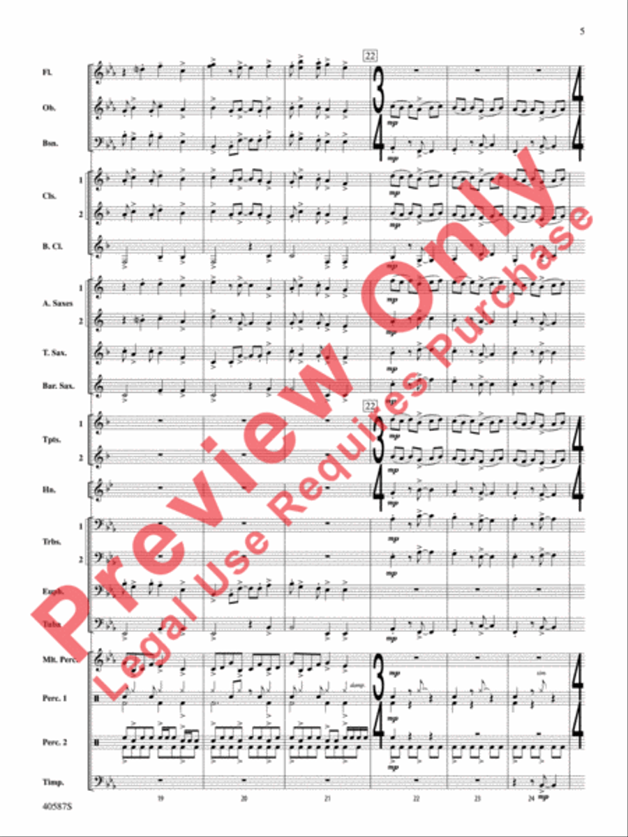 Rondo Picoso Concert Band scores gallery preview page 6
