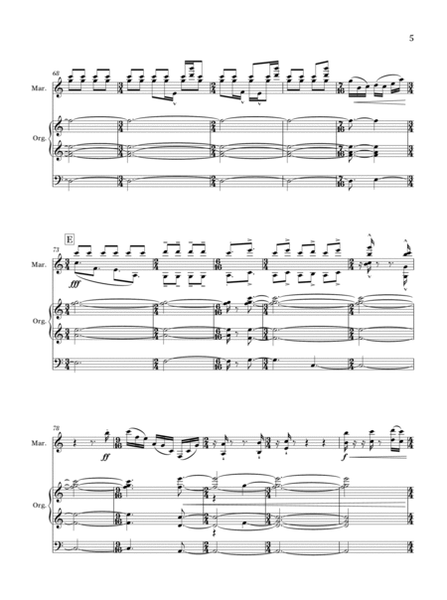Beaming Music (for Marimba and Organ)
