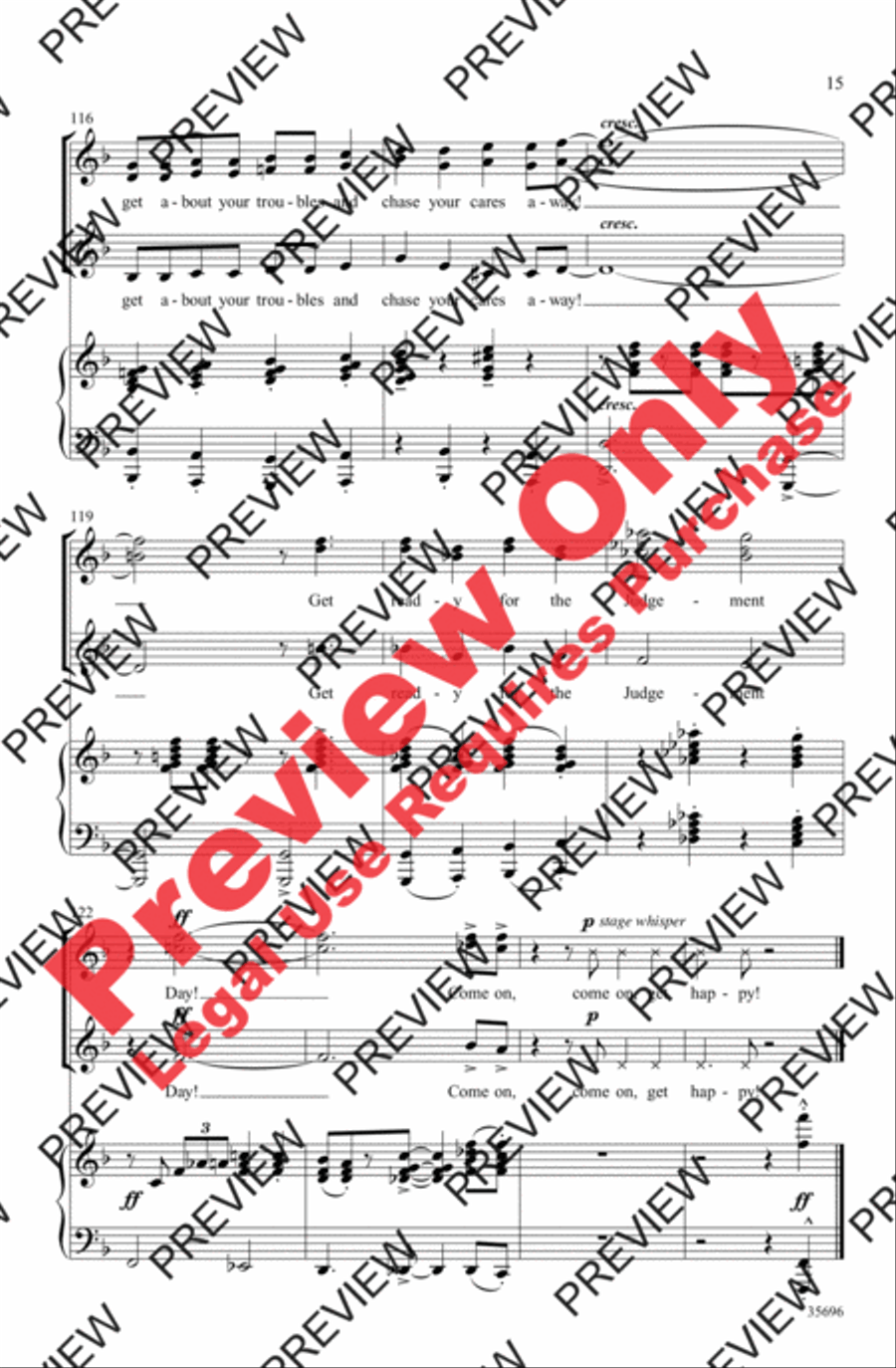 Get Happy Women's Choir scores gallery preview page 15