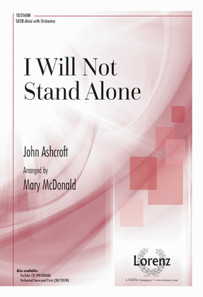 Book cover for I Will Not Stand Alone