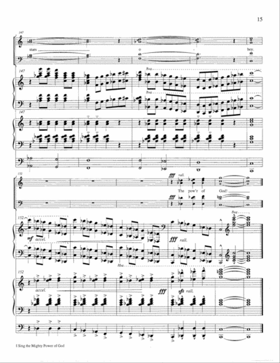 I Sing the Mighty Power of God Organ scores gallery preview page 16