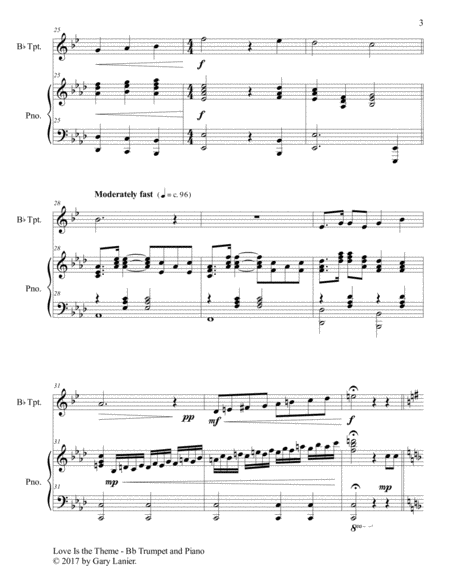 3 HYMNS OF GOD'S LOVE (for Bb Trumpet and Piano with Score/Parts) image number null
