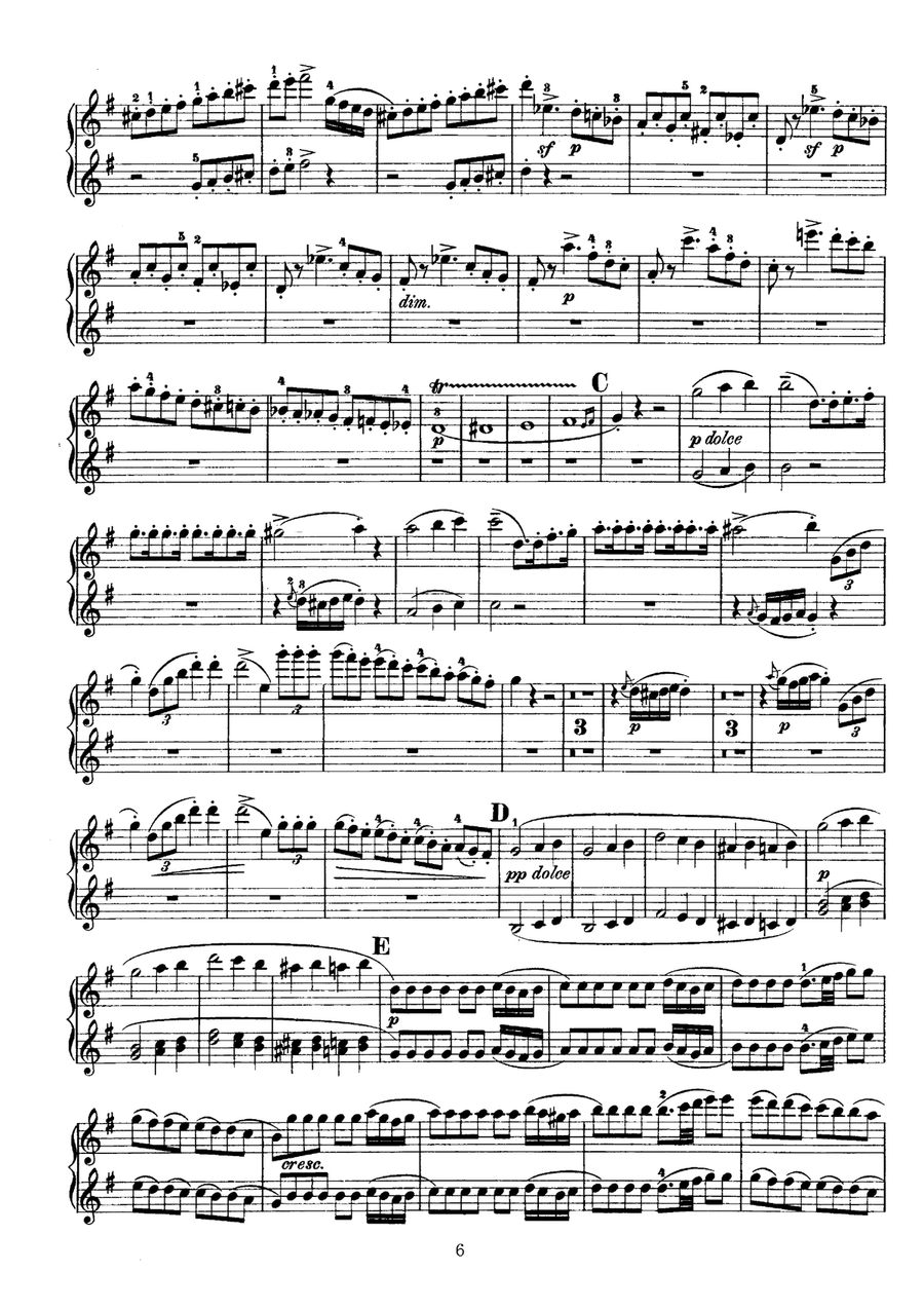 Rossini The Barber of Sevilla Overture, for piano duet(1 piano, 4 hands), PR821 1 Piano, 4-Hands scores gallery preview page 6
