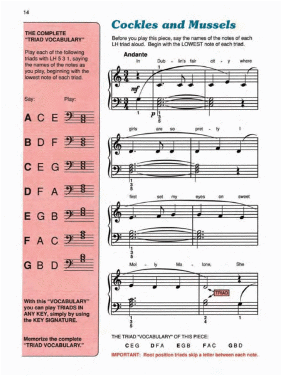 Alfred's Basic Piano Prep Course Lesson Book, Book F Piano Method scores gallery preview page 3