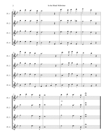 10 Christmas Carols for Flute Quartet image number null