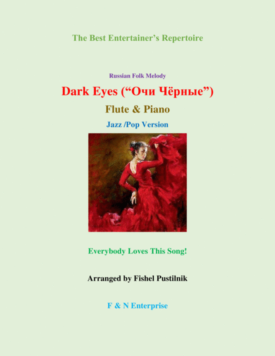 "Dark Eyes" ("Очи Чёрные")-Piano Background for Flute and Piano (Jazz/Pop Version) image number null