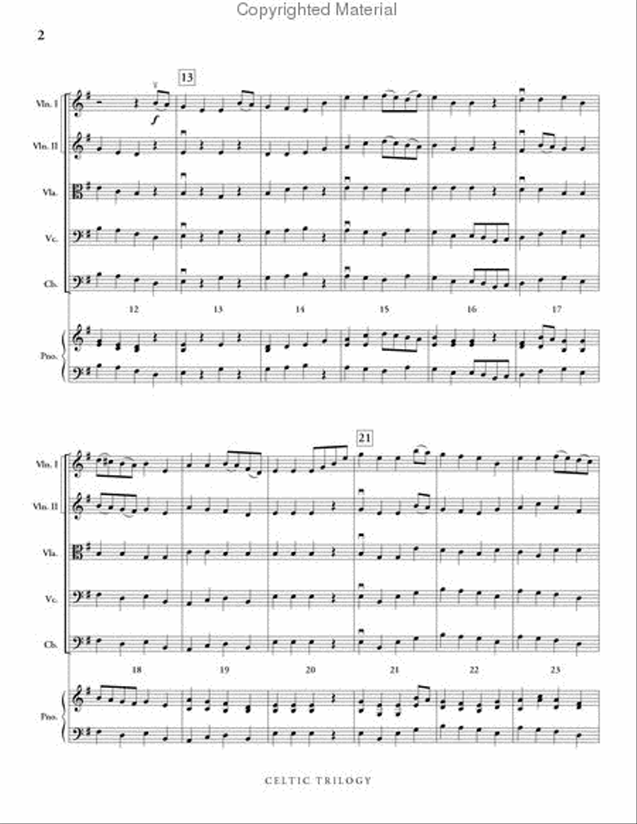 Celtic Trilogy String Orchestra scores gallery preview page 3