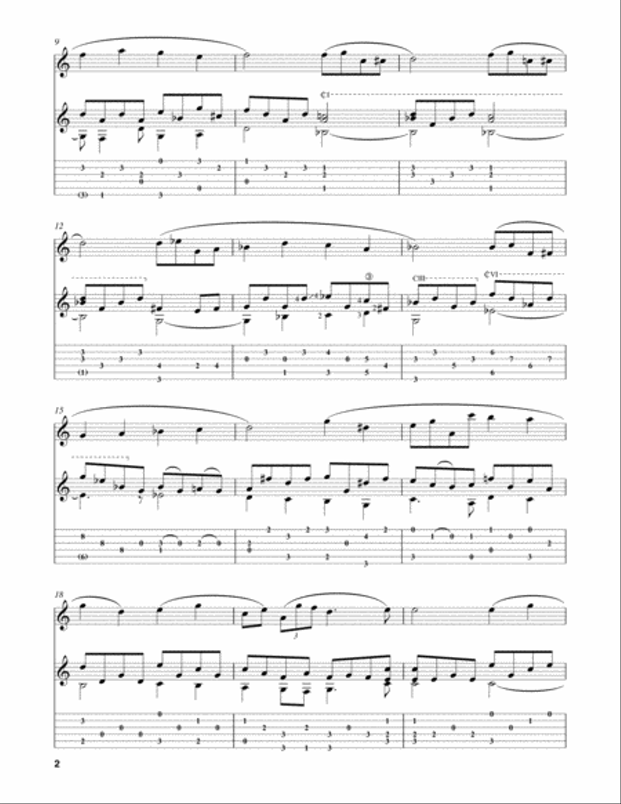 Romance No. 2 (First Theme) Flute scores gallery preview page 2
