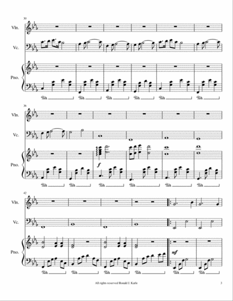 A Spring Evening Piano Trio scores gallery preview page 4