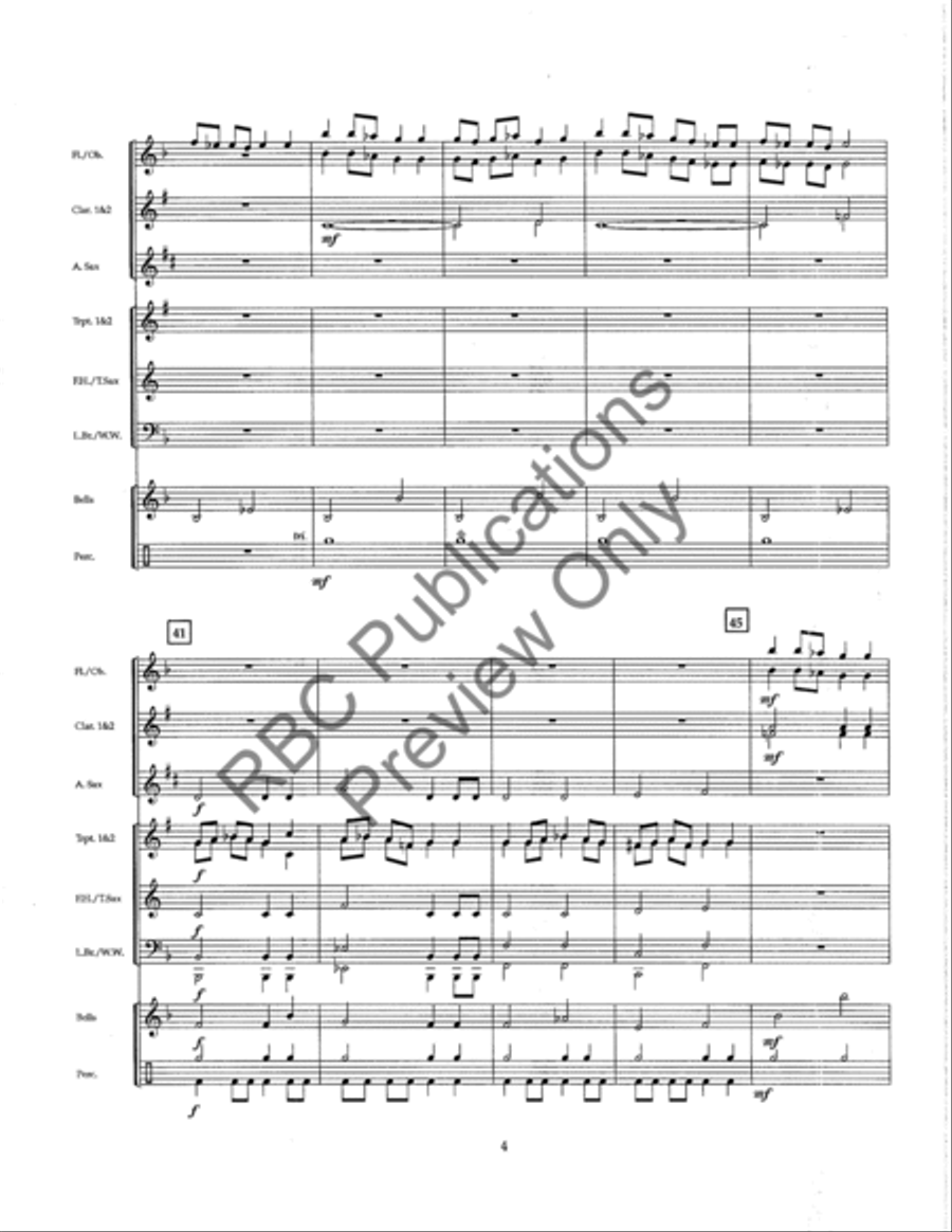 Ballet Du Printemps (Score) Concert Band scores gallery preview page 7