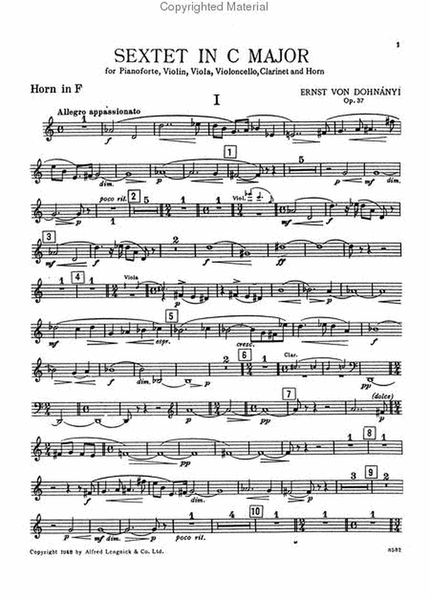 Sextet in C Major, Op. 37