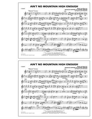 Book cover for Ain't No Mountain High Enough - F Horn