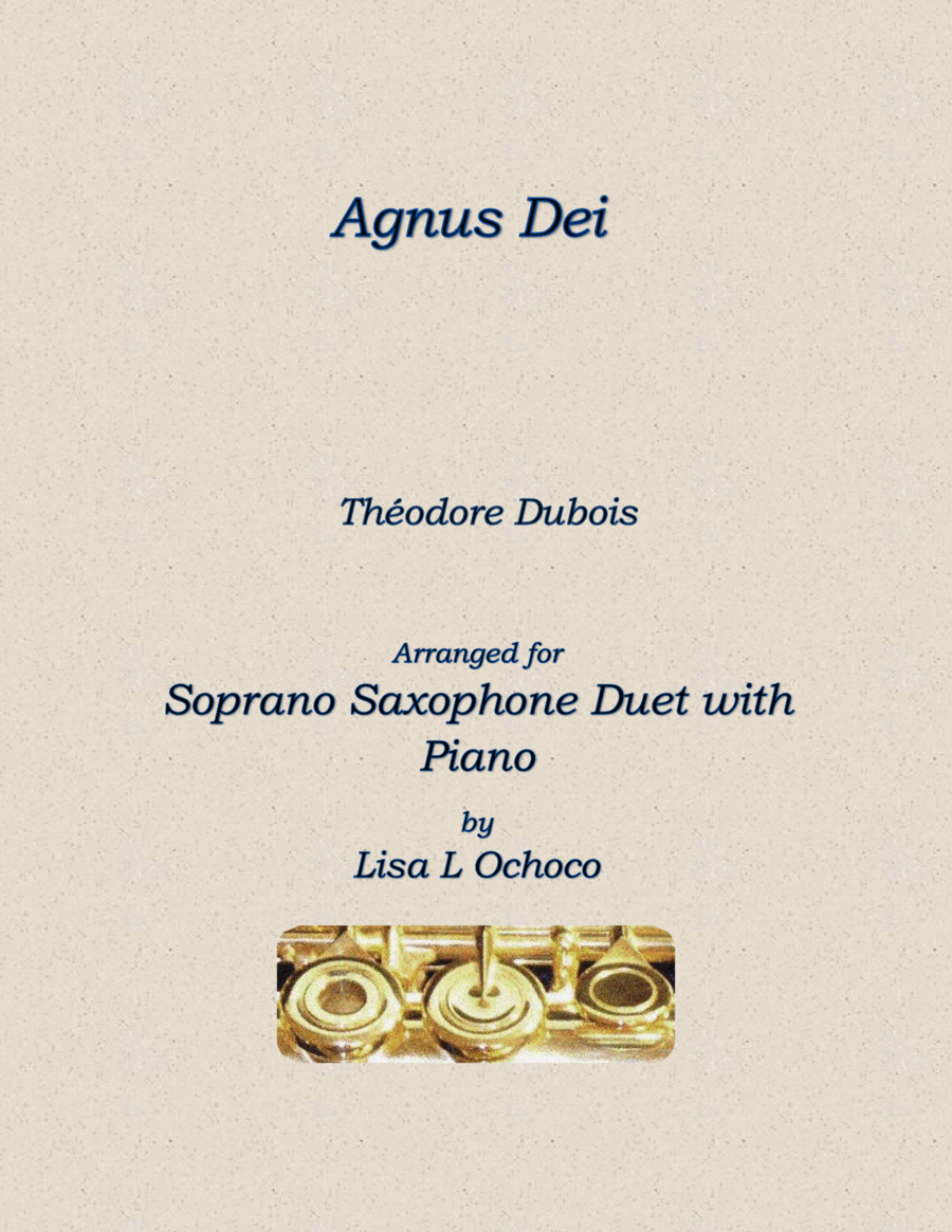 Agnus Dei for Soprano Saxophone Duet and Piano image number null