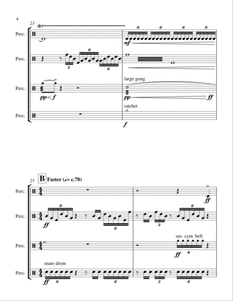 Erput! Percussion Ensemble scores gallery preview page 4