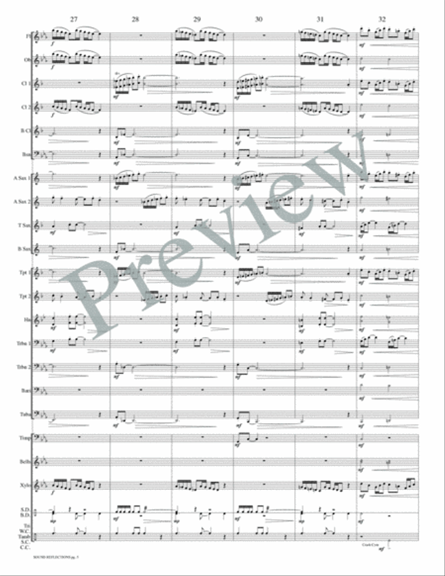 Sound Reflections Concert Band scores gallery preview page 8