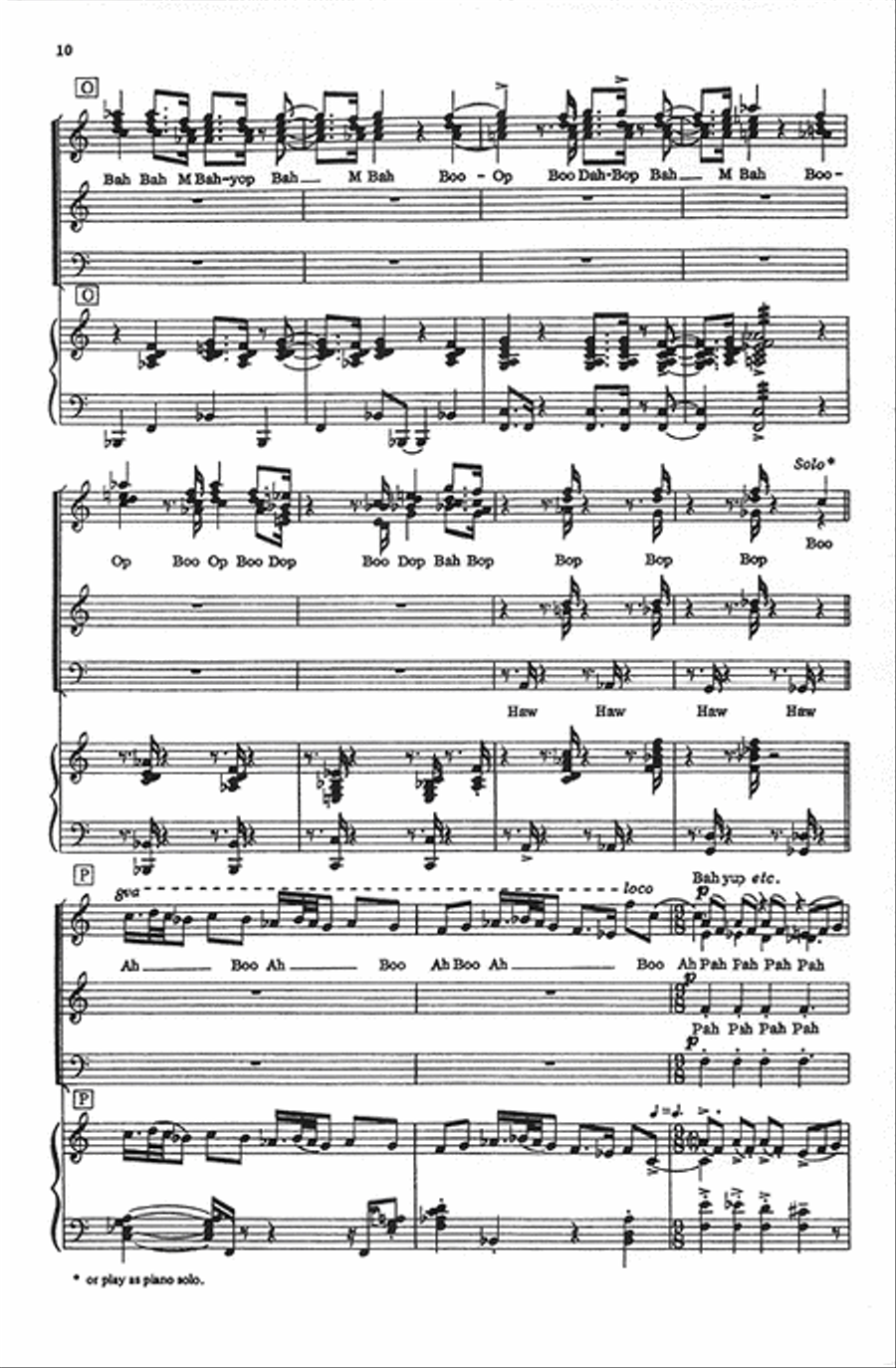 Blue Rondo A La Turk - SATB Parts Only 4-Part scores gallery preview page 9
