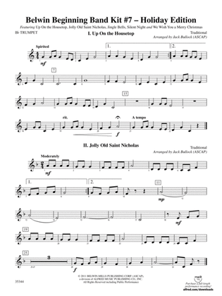 Belwin Beginning Band Kit #7: Holiday Edition: 1st B-flat Trumpet