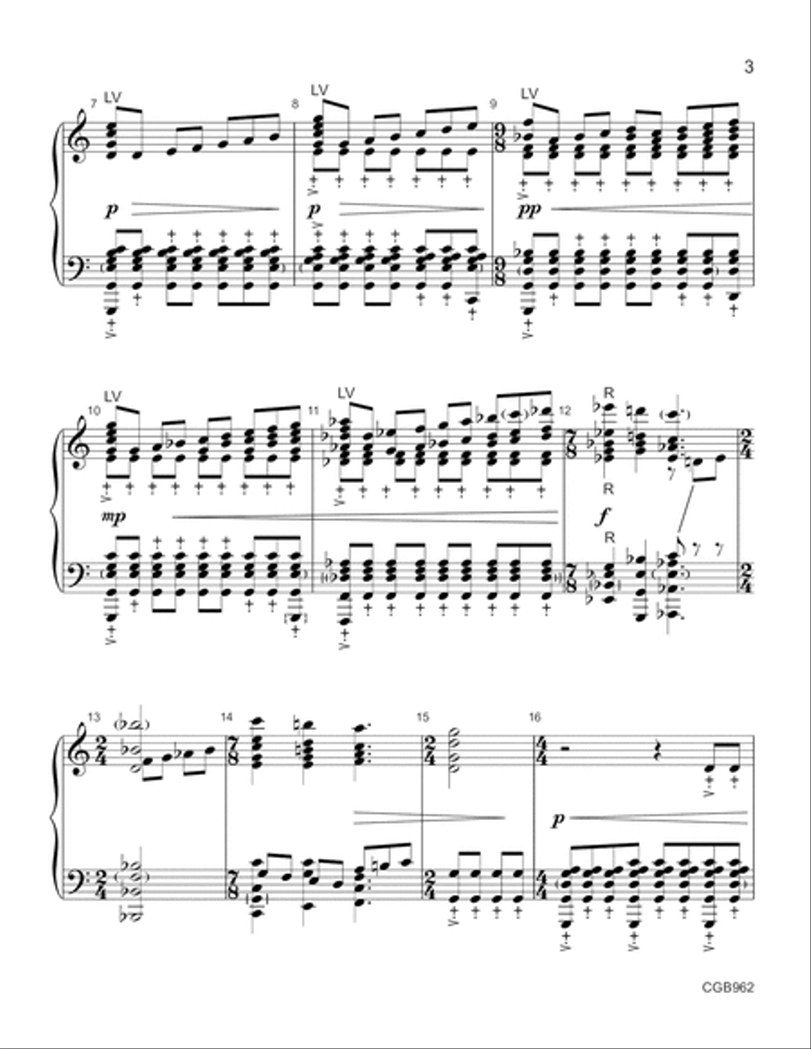 All Creatures of Our God and King Handbell Choir scores gallery preview page 3