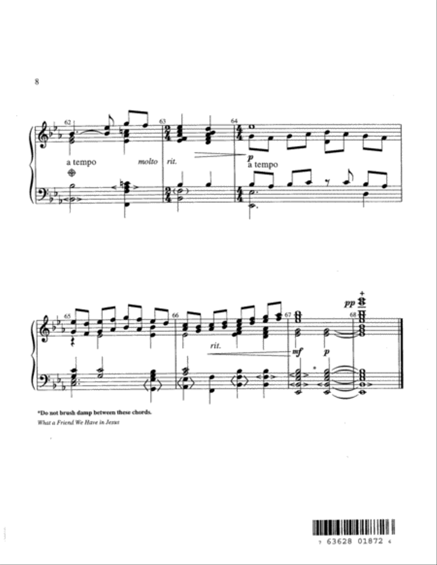 What a Friend We Have in Jesus 5-Octaves scores gallery preview page 8