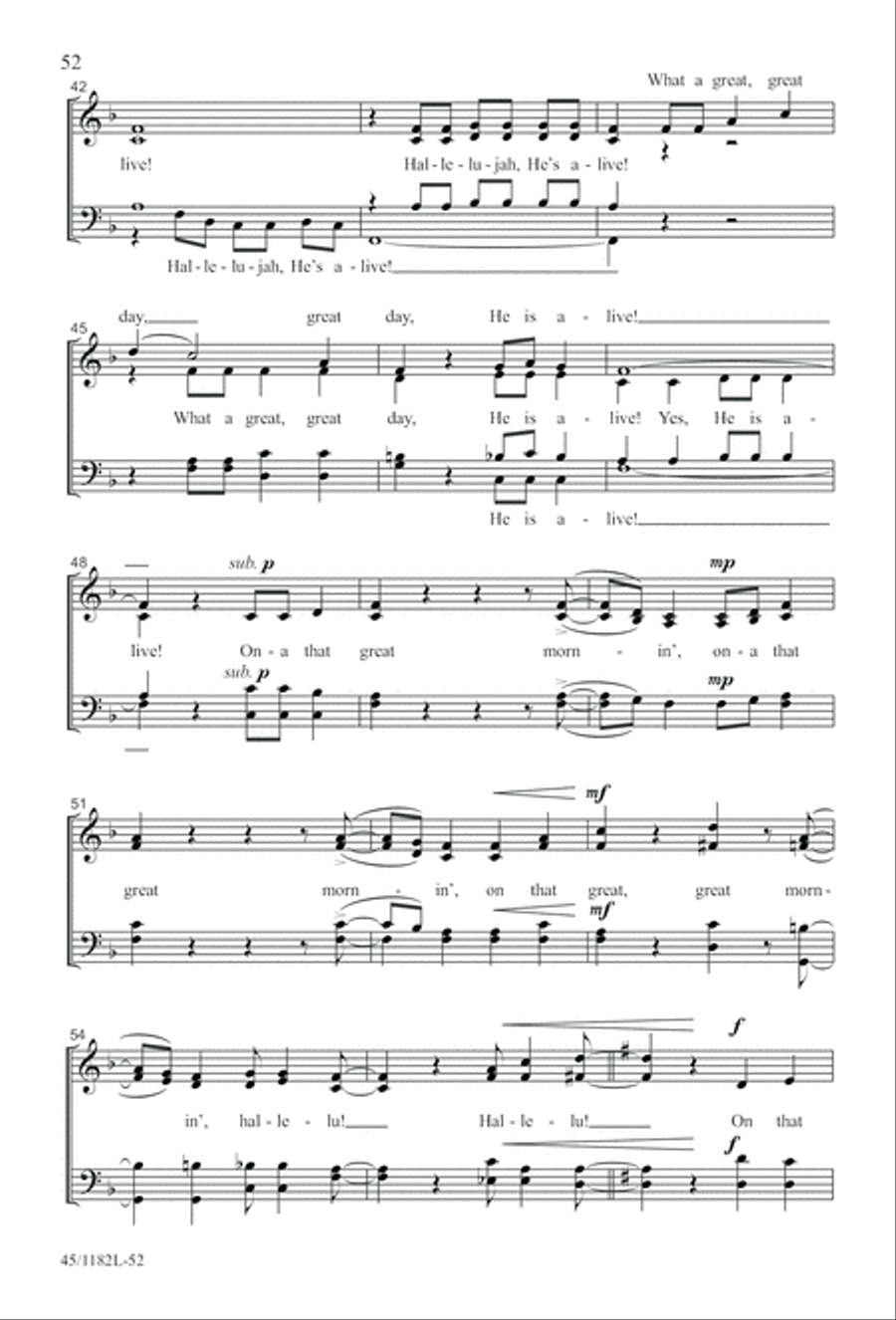 All Around A Cappella 4-Part scores gallery preview page 52