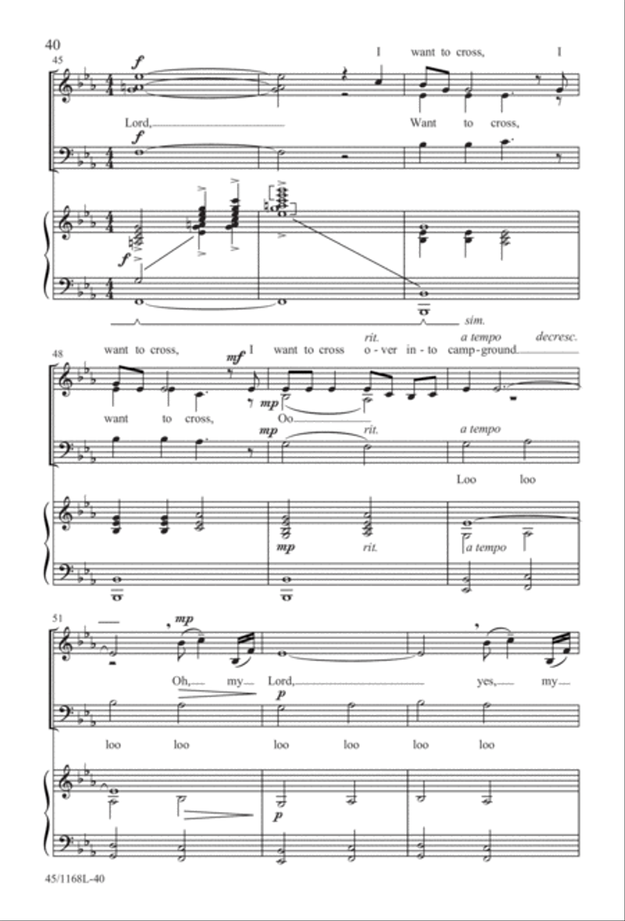 8 Anthems for About 12 Singers 3-Part scores gallery preview page 40