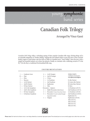 Canadian Folk Trilogy: Score