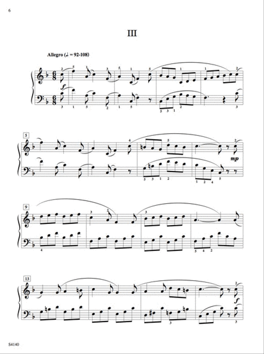 Midnight Sonatina, Op. 70, No. 15 Piano Solo scores gallery preview page 4