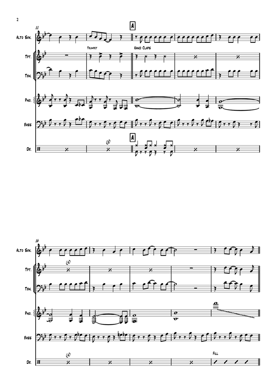 Dance With Me Tonight Small Ensemble scores gallery preview page 2