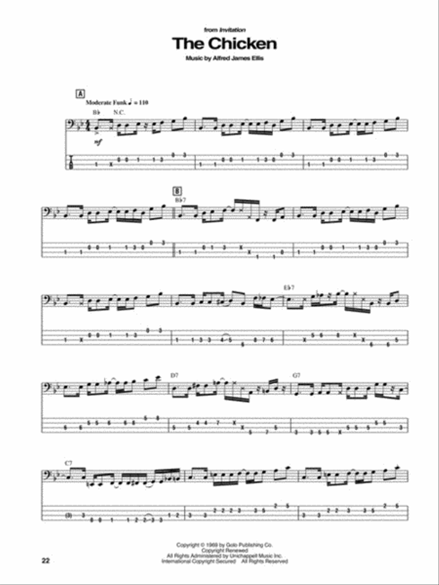 The Essential Jaco Pastorius Bass Guitar Tablature scores gallery preview page 4