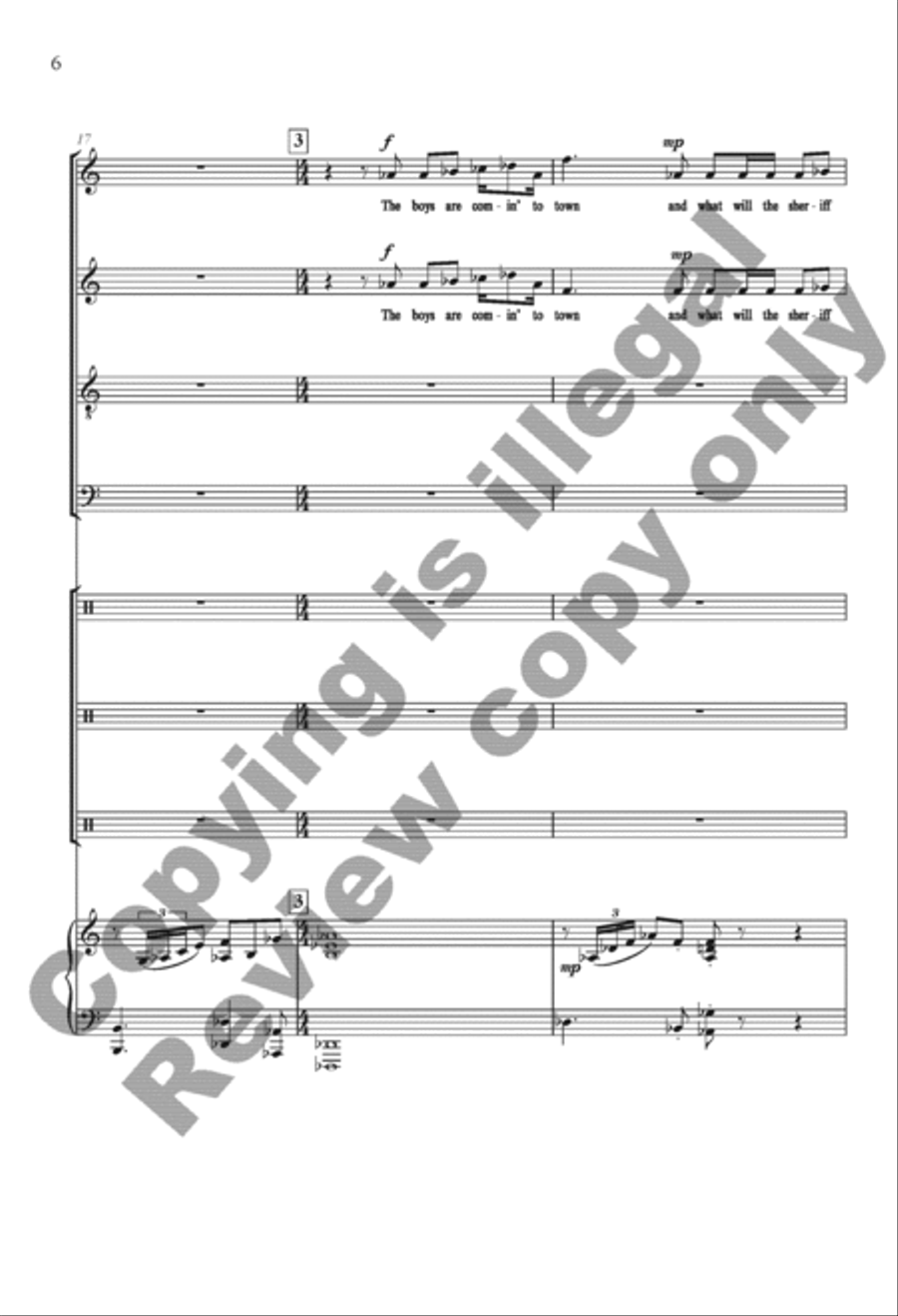 The Settling Years 4-Part scores gallery preview page 6