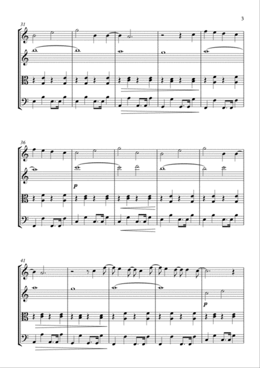 Count On Me String Quartet scores gallery preview page 4