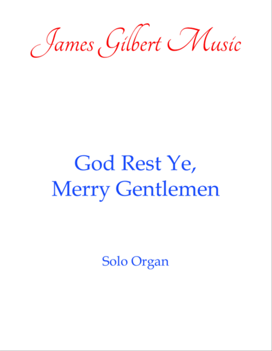 God Rest Ye Merry, Gentlemen Organ Solo scores gallery preview page 1