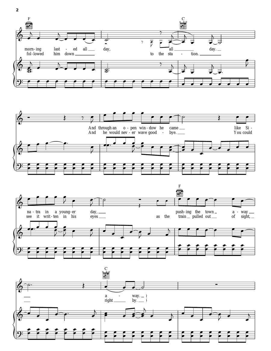 Life In A Northern Town Life In A Northern Town Piano, Vocal, Guitar scores gallery preview page 2
