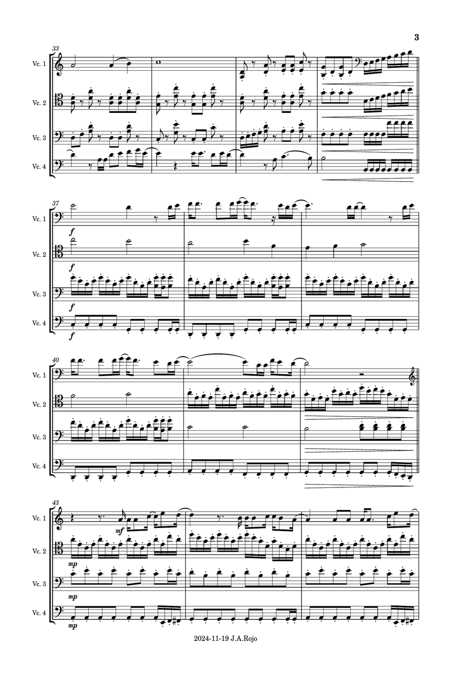 Wind Of Change Wind Of Change String Quartet scores gallery preview page 3
