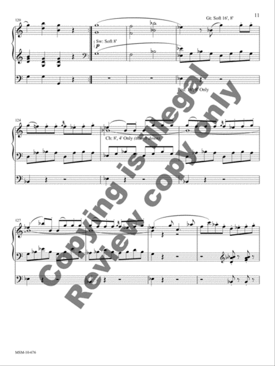 Symphony No. 41 (Jupiter K551) Organ scores gallery preview page 7