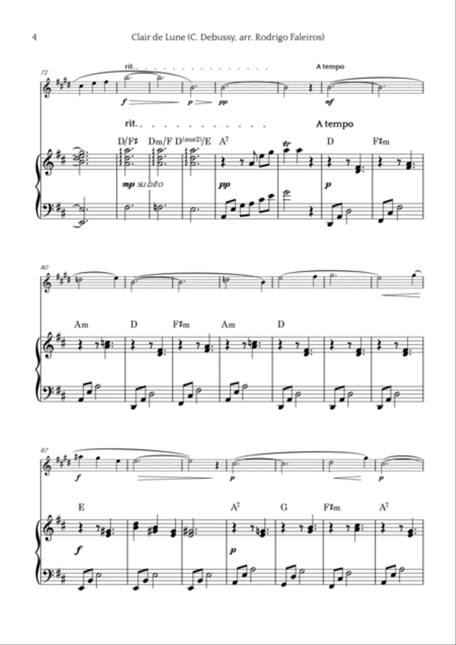Clair de Lune Chamber Music scores gallery preview page 4