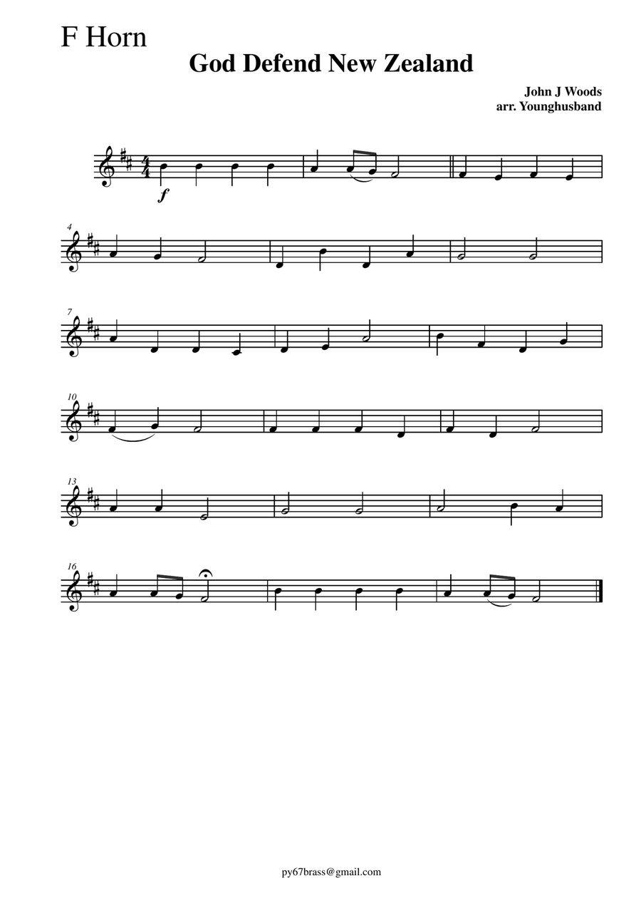 God Defend New Zealand (NZ National Anthem) Brass Ensemble scores gallery preview page 6