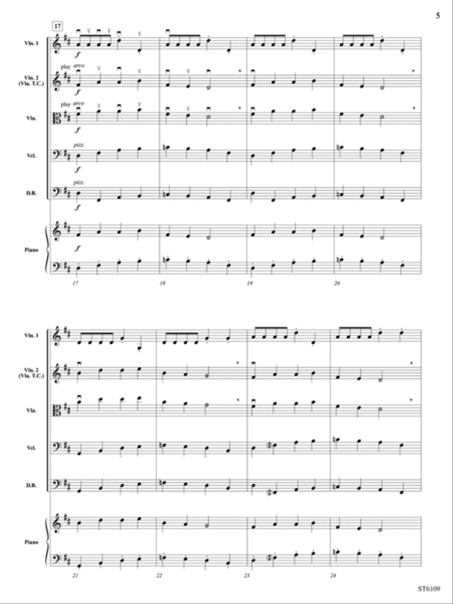 Rhythm 'n' Blues: Score Rhythm 'n' Blues: Score String Orchestra scores gallery preview page 5