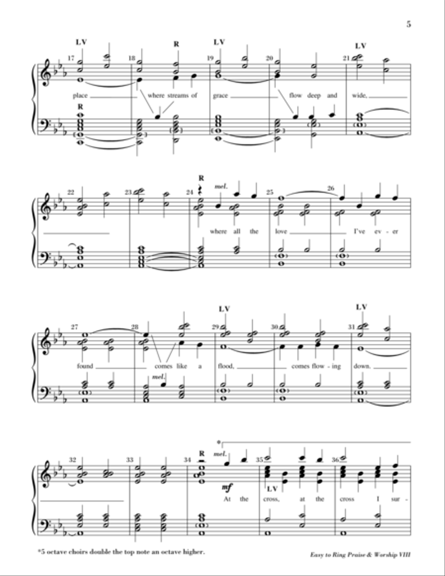 Easy to Ring Praise and Worship 5-Octaves scores gallery preview page 3